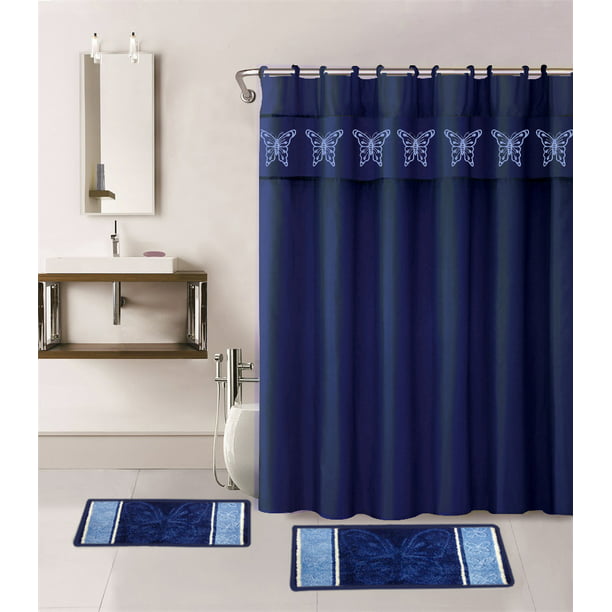 15-PIECE BATHROOM SET : 2-RUGS/MATS