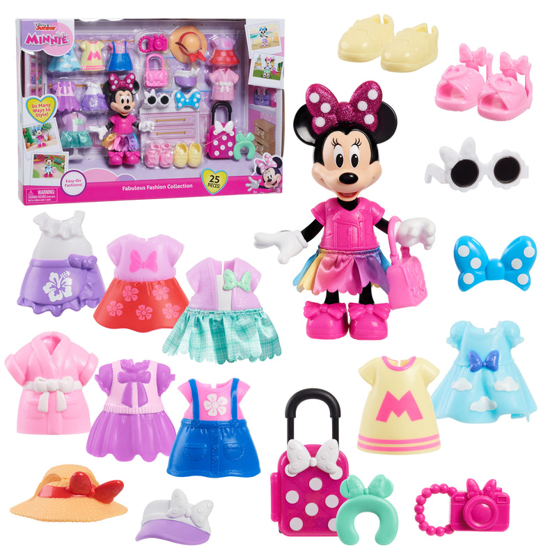 Disney Junior Minnie Mouse Fabulous Fashion Collection, Kids Toys for Ages 3 up