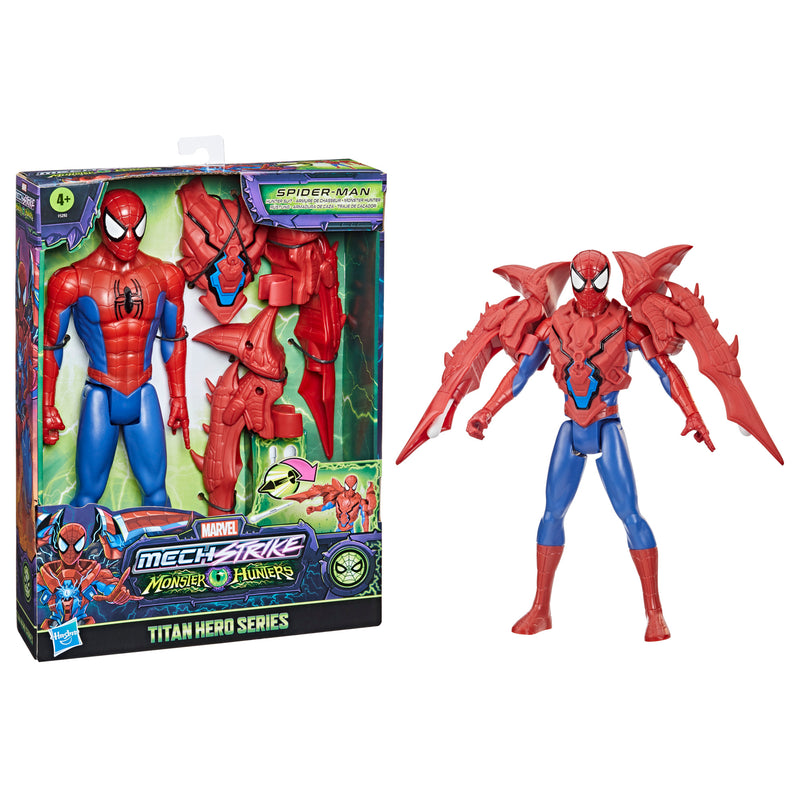 Marvel Mech Strike Monster Hunters Titan Hero Series Hunter Suit Spider-Man Action Figure