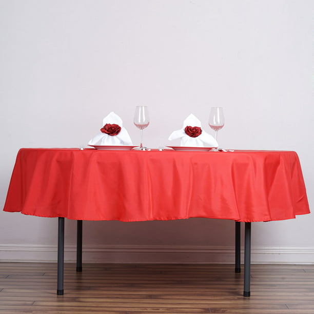 90" Round Polyester Tablecloth Table Cover Linens