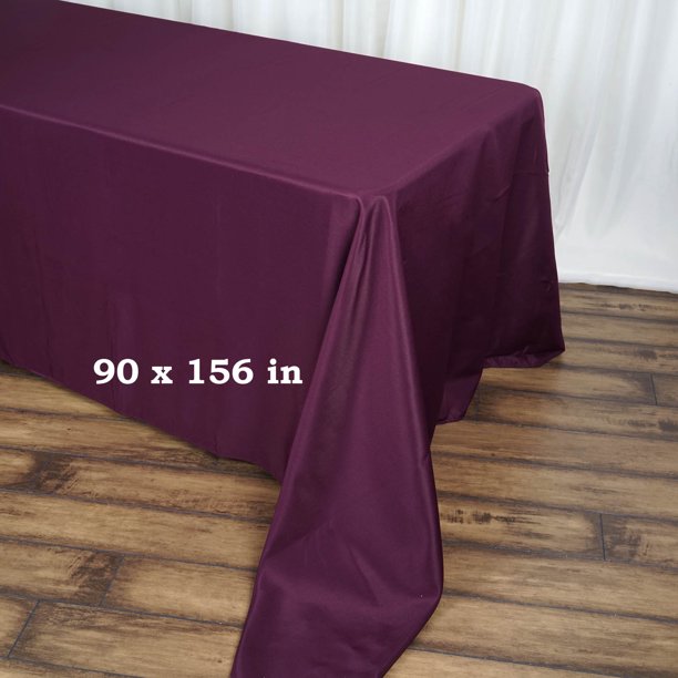 90" x 156" Polyester Rectangular Tablecloth