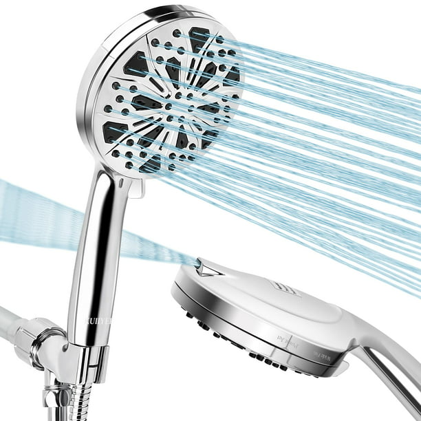 Handheld Shower Head, KUIIYER 10-Mode 5.1”High Pressure Shower Head