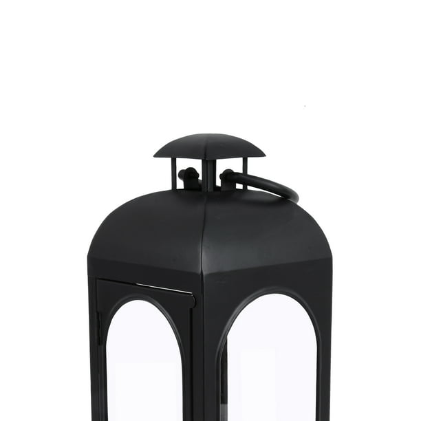 Better Homes & Gardens Metal Candle Holder Lantern, Black, Small